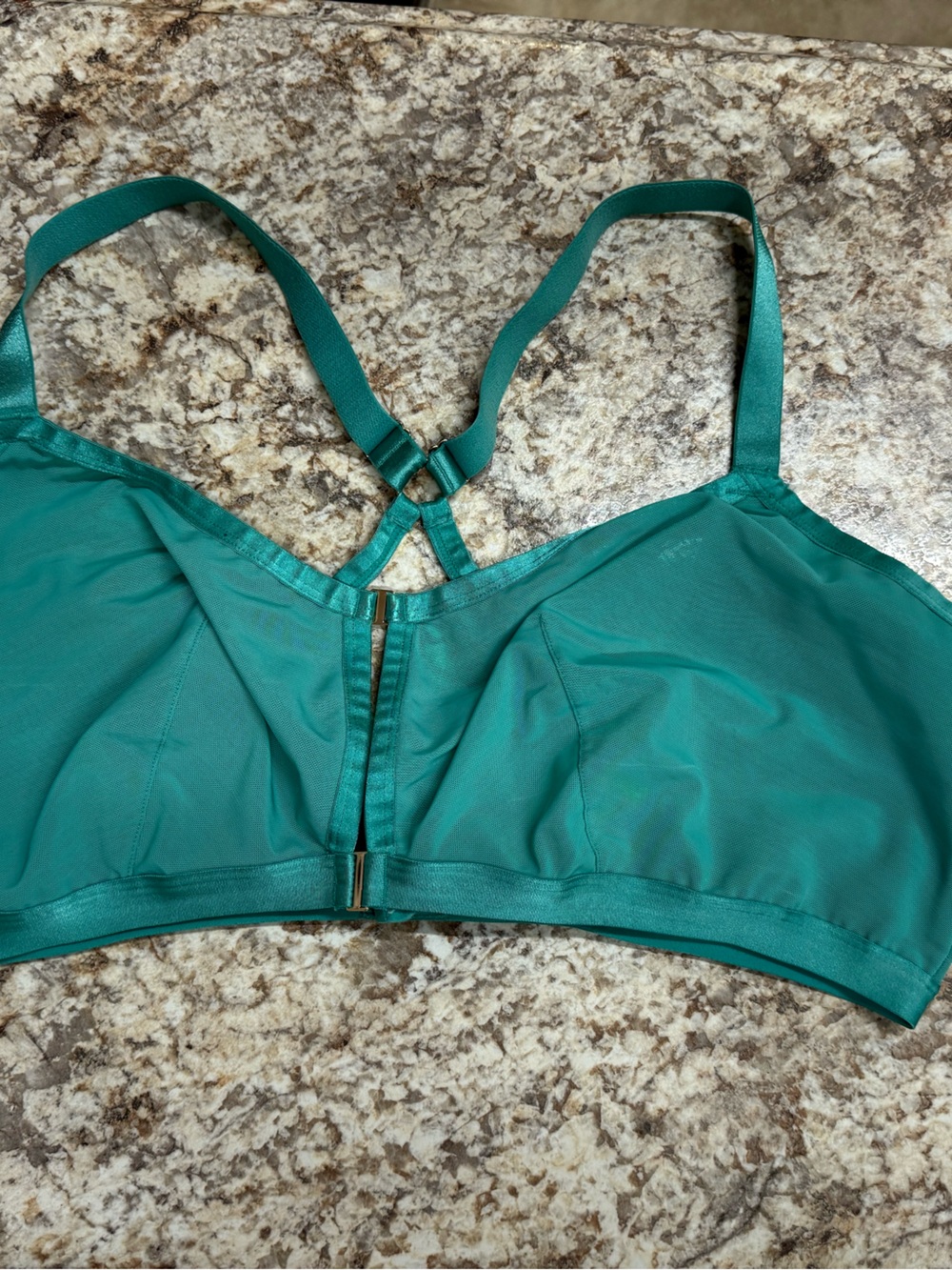 Auden Teal Front-Close Bralette